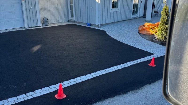 Asfaltering av tillfartsväg